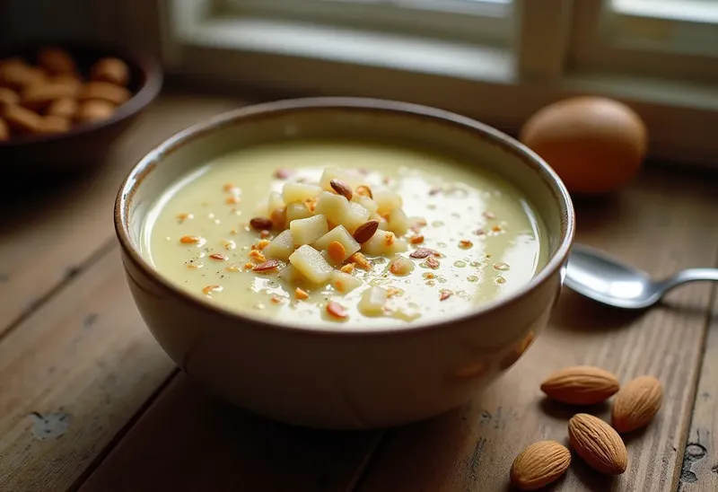 Velouté onctueux aux amandes : recette facile et gourmande