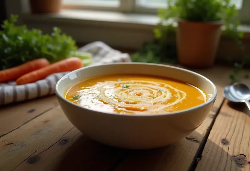 Velouté onctueux de carottes et céleri pour réchauffer vos soirées