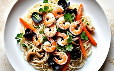 Vermicelles de riz aux 8 délices : recette asiatique savoureuse et facile
