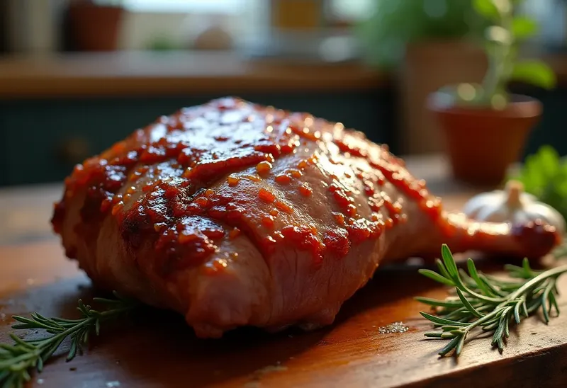 Viande fondante marinée au miel et sauce soja façon barbecue