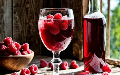 Recette facile de vin de framboises maison - boisson fruitée et naturelle