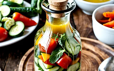 Recette facile de vinaigrette maison pour légumes crus