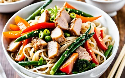 Recette facile de Wok de Porc aux Nouilles Chinoises savoureux et rapide