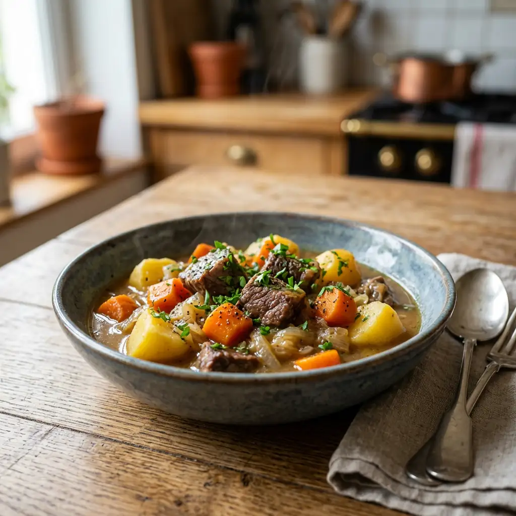 Recette de Bouilli Raccommodé : le mijoté de bœuf fondant ...