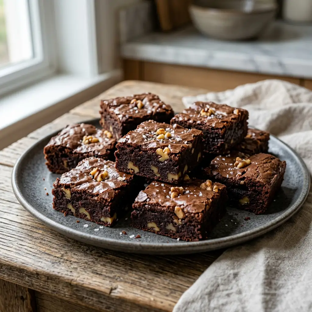 Recette facile de brownies moelleux aux noix croquantes