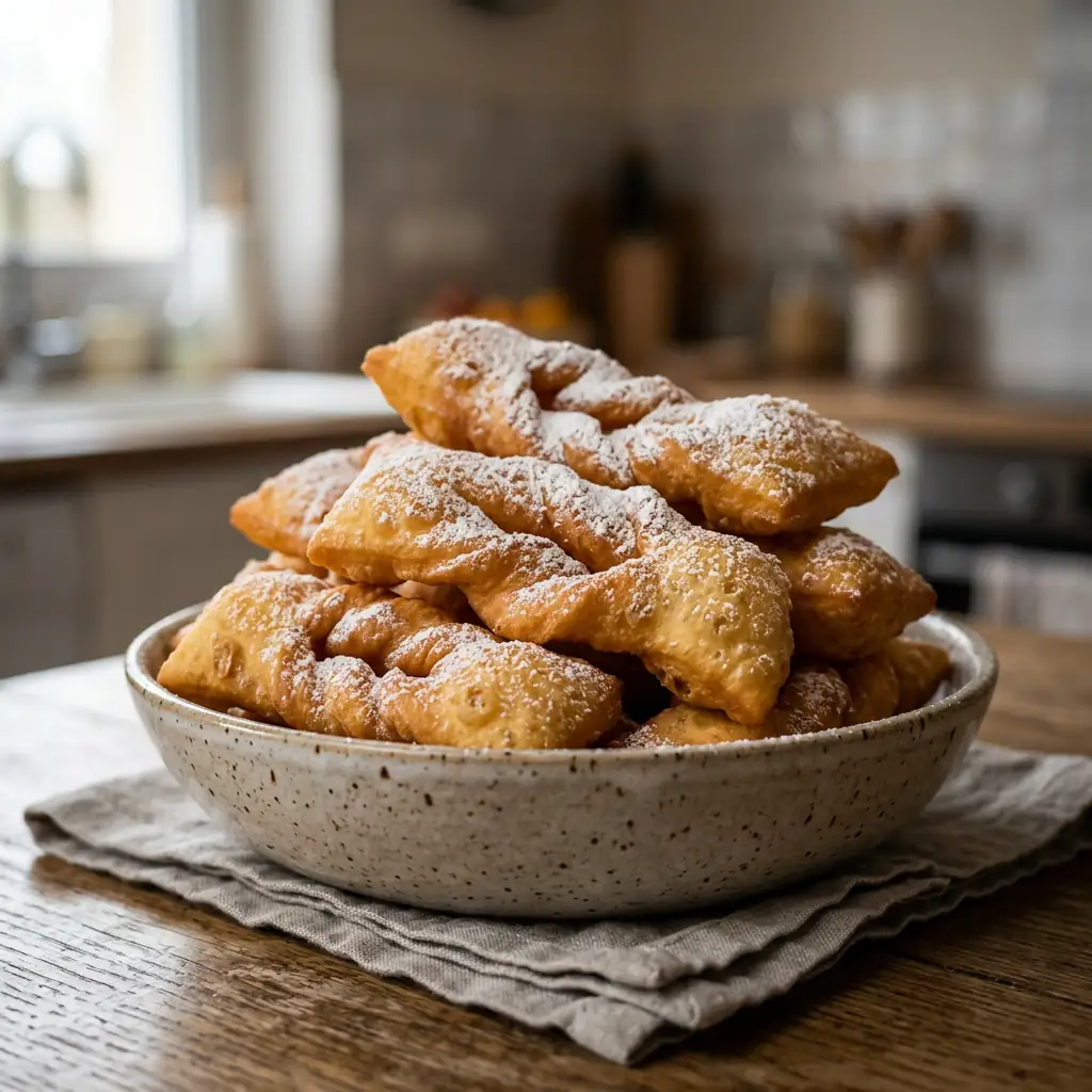 Bugnes lyonnaises : la recette de beignets moelleux - LesBonnesRecettes.fr