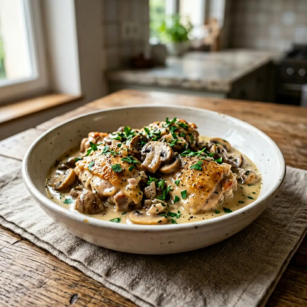 Recette de fricassée de poulet au vin blanc traditionnelle ...