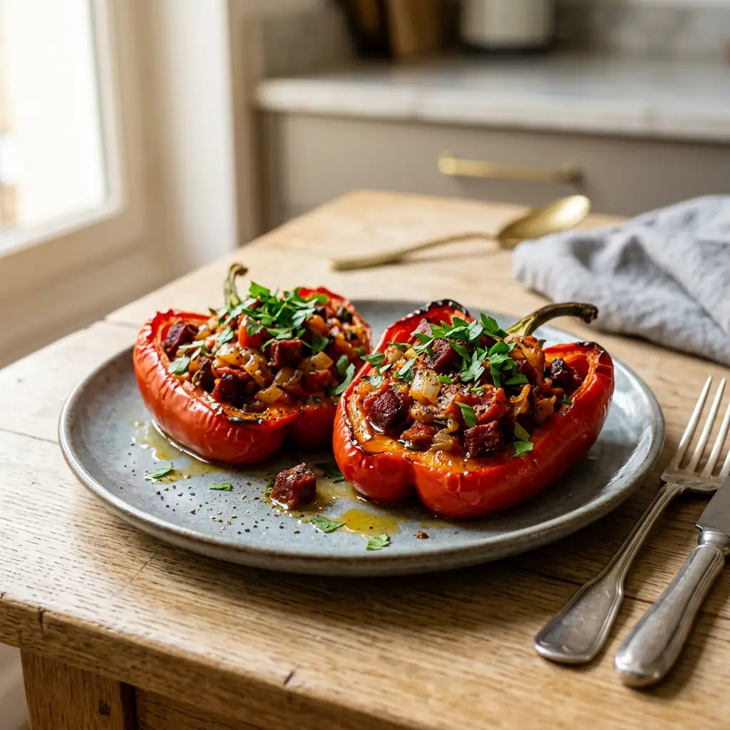 Recette de poivrons au chorizo : le plat méditerranéen ...