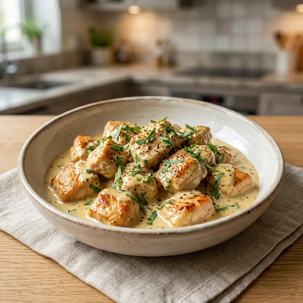 Poulet à la moutarde et à l'estragon : recette crémeuse ...