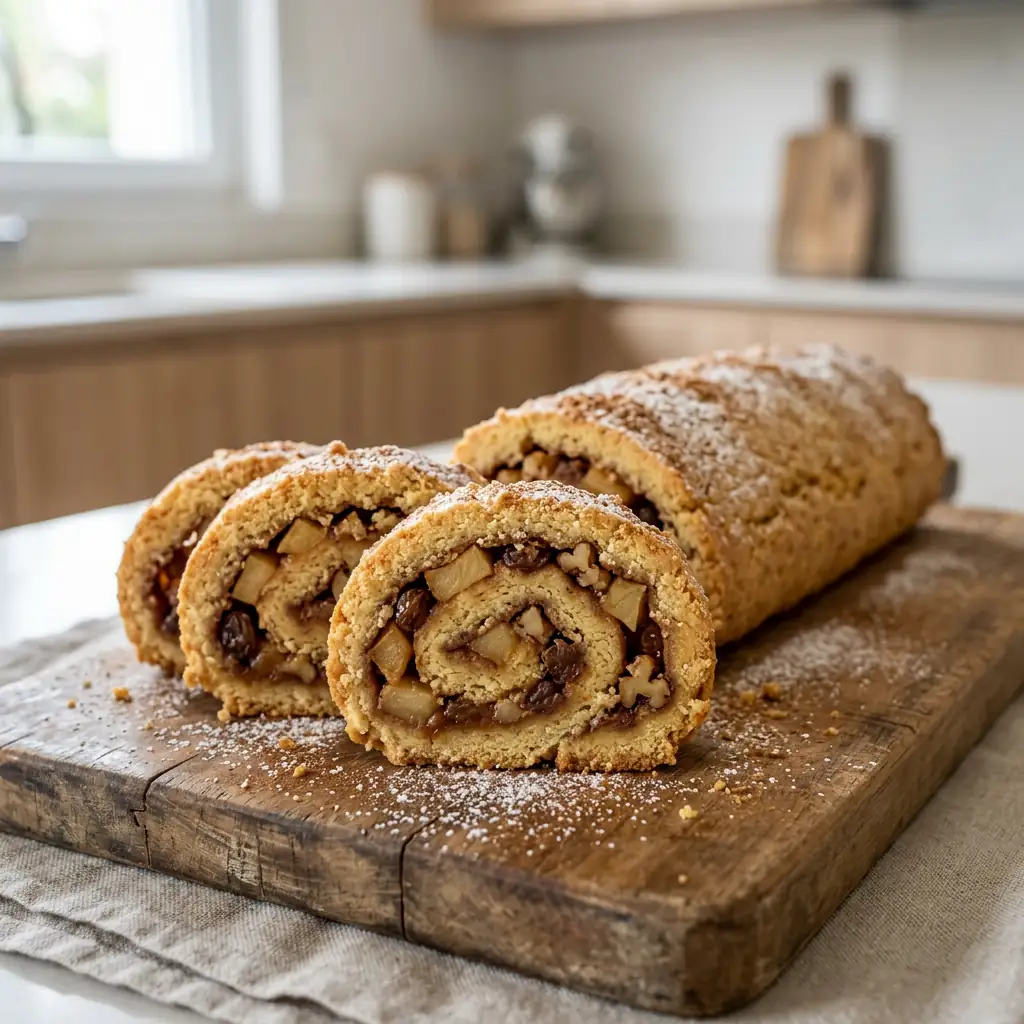 Sable Roulé Sablé roulé aux pommes et noix : recette croquante - LesBonnesRecettes.fr