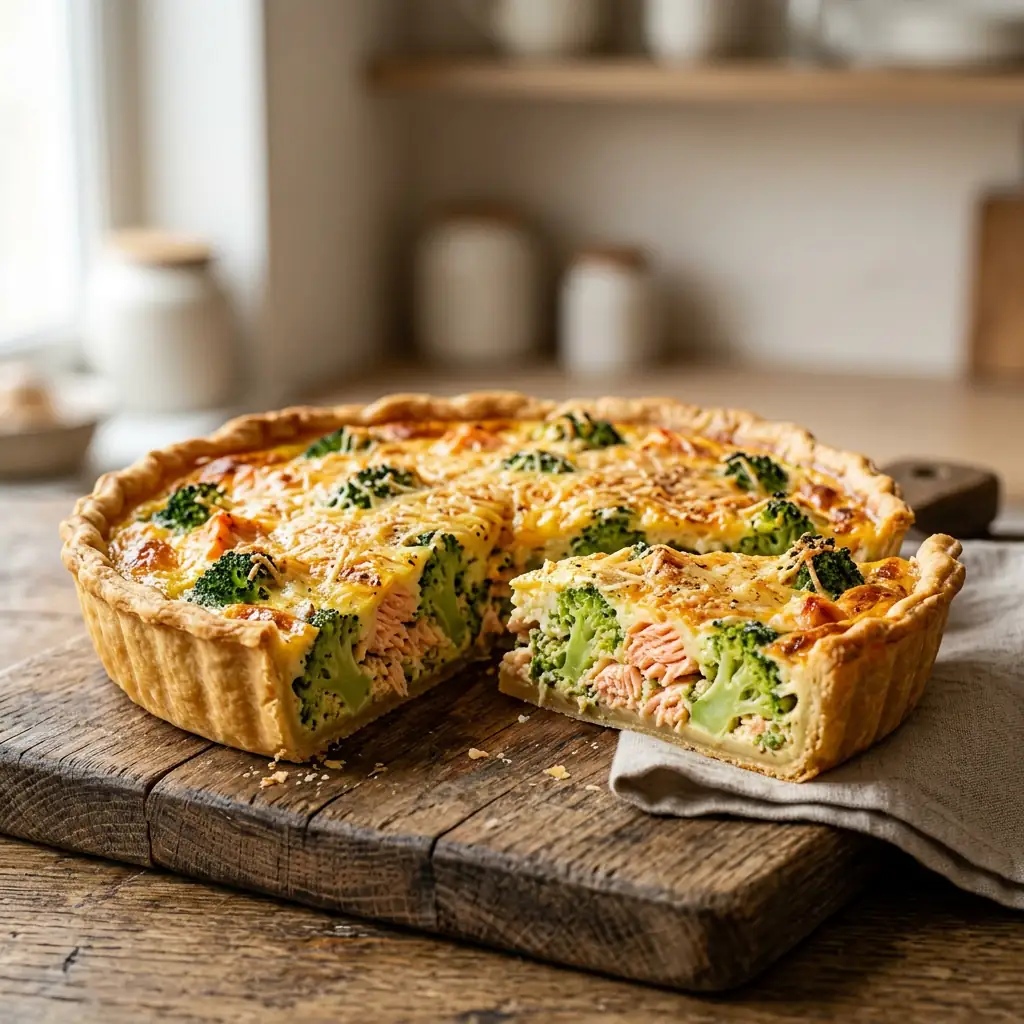 Tarte Au Saumon Et Brocolis