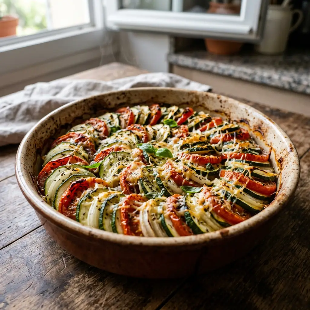 Tian de courgettes et tomates : la recette provençale ...